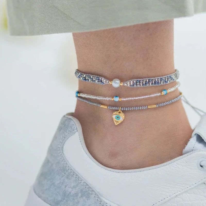 GRAY EYES ANKLET