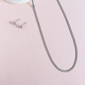 FLAT SILVER  NECKLACE