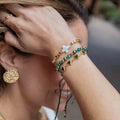 EMERALD CROSS BRACELET