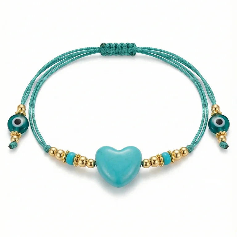 TURQUOISE HEART BRACELET