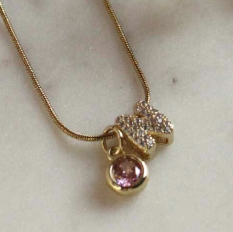 SPARKLY INITIAL NECKLACE