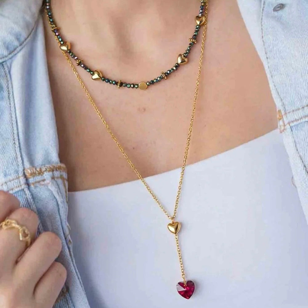 DOUBLE LOVE NECKLACE